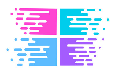 Line transition pattern background, abstract irregular geometric texture. Vector multicolor white color halftone line pattern background