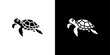 © student - turtle icon linear logo isolated