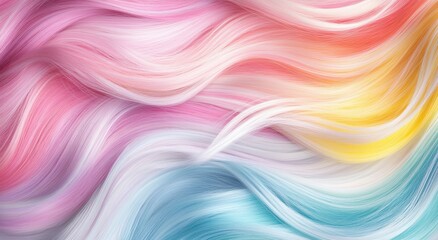 Poster - A vibrant swirl of pastel colors creates a soft, flowing pattern, evoking a sense of tranquility and creativity.