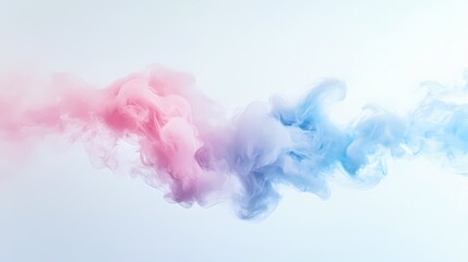 Wall Mural - digital technology blue pink powder smoke poster background