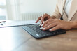 © Jelena Stanojkovic - Keyboard, hands and businesswoman in the office typing for legal research for a court case. Technology, career and closeup of professional female attorney working on a law project in modern workplace.