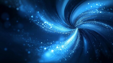 Poster - abstract blue fireworks display illuminating the night sky, perfect for new year's celebration background, featuring dynamic sparkles and colorful explosions to create a festive and vibrant atmosphere