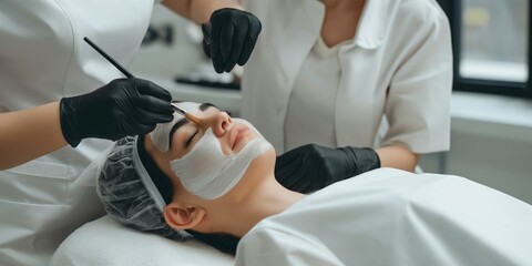 Indulge in a professional facial treatment at a beauty clinic for a radiant complexion and expert skin care. Services offered by dermatologists and estheticians for relaxation and skincare needs