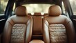 © JoxyAimages - The image showcases elegant brown leather car seats in a modern vehicle, capturing a sense of luxury, sophistication, and the allure of a finely crafted interior.