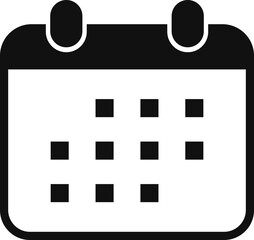 Poster - Calender Icon set. Work schedule symbol.  date available sign