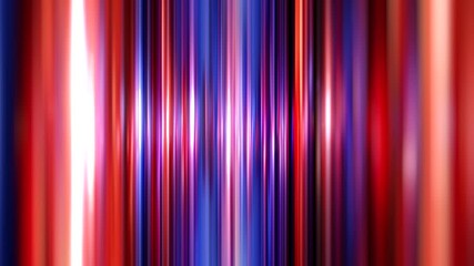 Poster - Moving horizontal red and blue stripes. Abstract background for event, party, carnival, celebration, anniversary or other. Funky backdrop in retro style. Seamless loop animation. 3D rendering.