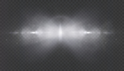 Poster - Bright abstract light effect with rays and glare for vector illustration.