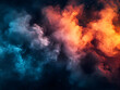 © queen - Abstract Background, Nebula Orange Blue Galaxy Dust