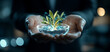 © A-TiMe  - Investment in solar energy growing green stocks business strategy urban environment optimistic viewpoint sustainable future