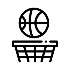 Canvas Print - Basketball line icon