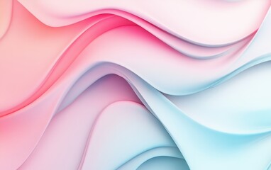 Poster - Dynamic abstract waves modern graphic design clean background soft color palette artistic viewpoint conceptual aesthetics for visual impact
