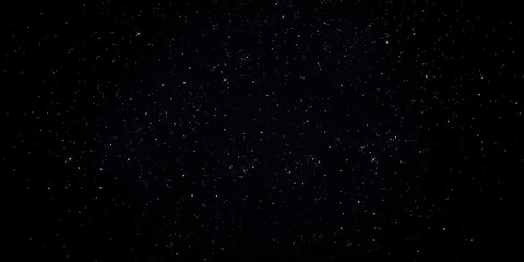 Wall Mural - celestial canvas with twinkling stars set against a deep black background, creating an ethereal atmo