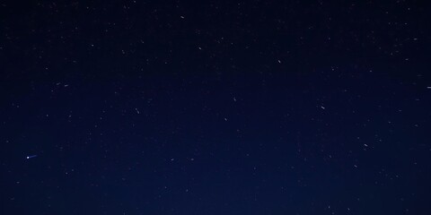 Wall Mural - starry night sky with a few scattered shooting stars, galaxy, cosmic