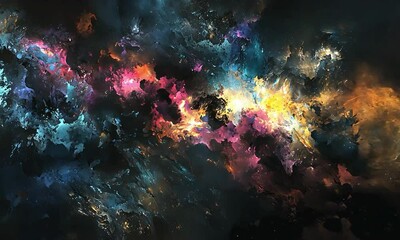 Wall Mural - abstract representations of dark matter