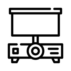 Poster - Projector line icon