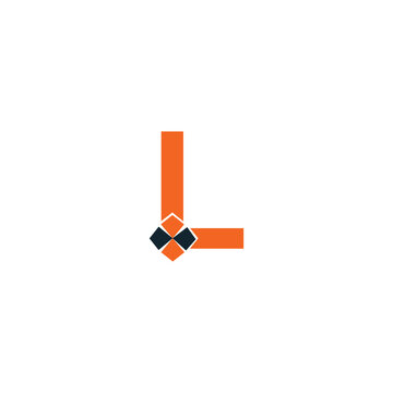 Abstract L letter modern initial logo design
