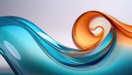 Wall Mural - Abstract Swirling Wave