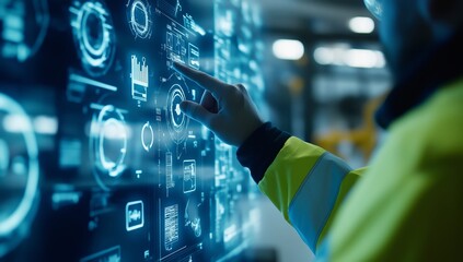 Poster - An Interactive Technology Dashboard is vital in a modern business environment, showcasing analytics and automation to enhance operational efficiency and innovation in various industries