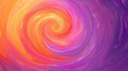 Aufkleber - Abstract swirl of vibrant pink, orange, and purple hues blending together. Dynamic and fluid artistic background concept.
