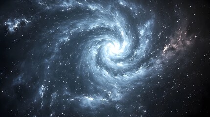 Poster - A high-quality digital art piece with layered stars in various shades of silver, arranged in a spiral pattern with textured cosmic backgrounds. Cinematic Scene, 4k resolution, cinematic scene