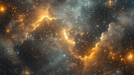 Poster - An abstract digital piece with layered stars of different sizes and textures, creating a three-dimensional effect against a deep space backdrop. Cinematic Scene, 4k resolution, cinematic scene