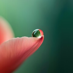 Sticker - Water drop on petal