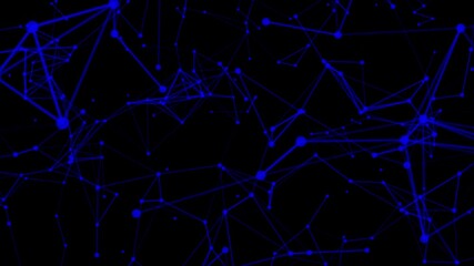 Poster - Abstract dot and communication plexus. Abstract technology and science background. Abstract Plexus blue Geometrical Shapes. 3d vector illustration.