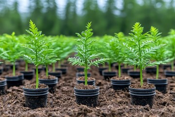 Poster - Solar-powered light bulb with small plant on soil. Concept of saving energy.