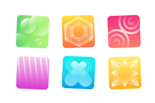 Set of abstract geometric backgrounds.