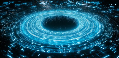 Wall Mural - modern illustration of abstract speed line zoom motion on futuristic digital background.