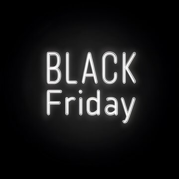 Modern Black friday sale design template with a space