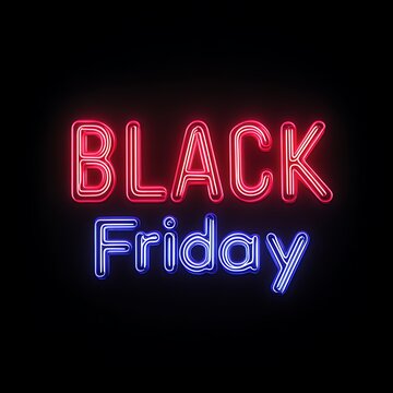 Modern Black friday sale design template with a space