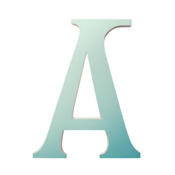 3d letter A