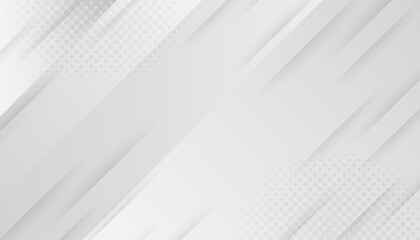 Aufkleber - Minimal white and gray background with diagonal lines
