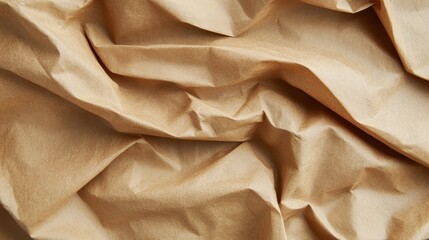 Poster - Textured Wrinkled Paper Surface in Warm Tones Perfect for Background Use in Creative Design Projects, Crafts, and Artistic Applications