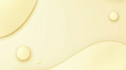 Poster - Soft Creamy Background with Abstract Shapes, Curves, and Circles in Warm Tones Ideal for Modern Design, Branding, or Artistic Projects