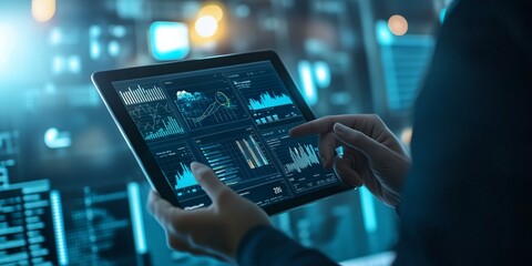 Poster - Data Analysis and Business Intelligence conducted using a Digital Tablet is an innovative approach that simplifies data interpretation and enhances decisionmaking processes in modern businesses