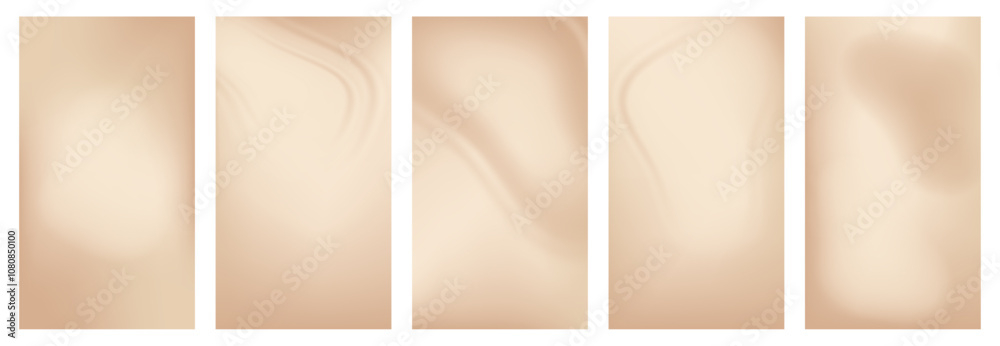Beige gradient stories. Neutral color gradation bg for flyer or ...