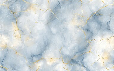 Poster - Textured blue marble background with golden veins ideal for elegant design projects and artistic backgrounds