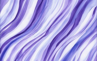 Poster - Abstract watercolor pattern with flowing purple lines creating a soothing wave effect, perfect for artistic backgrounds or designs