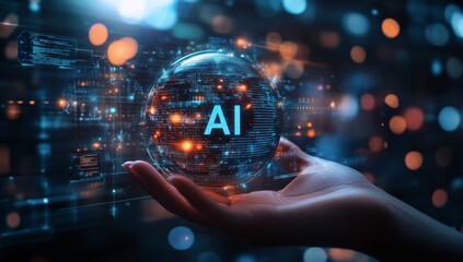 Poster - This exploration of the future of AI in business highlights the transformative roles of automation, innovation, robotics, startups, and technology in advancing various sectors and industries