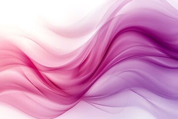 Aufkleber - Abstract background with soft flowing waves of purple, pink and white colors.