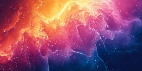 Poster - Abstract background with vibrant colors and fluid shapes.