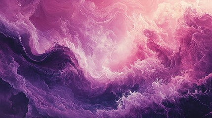Poster - Abstract background with swirling pink and purple clouds.