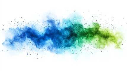 Aufkleber - Abstract colorful watercolor paint splatter on white background.