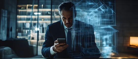 Aufkleber - Businessman Thinking About Ideas for Future Plans