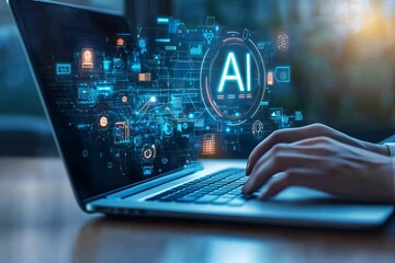Poster - Utilizing the power of AI in the realm of business can fundamentally change the way we approach workflows and foster innovation, paving the way for enhanced efficiency and productivity