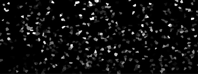 Poster - Abstract Dark and white Broken Stained 3d Geometric Retro tiles pattern. Seamless Geometric Retro tiles pattern. Frame confetti texture for holiday, postcard, website, birthday 