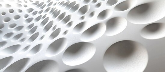 Fototapete - Abstract White Convex Background