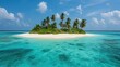 © Chandlerlikes - Vacation on a deserted tropical island with clear blue waters.